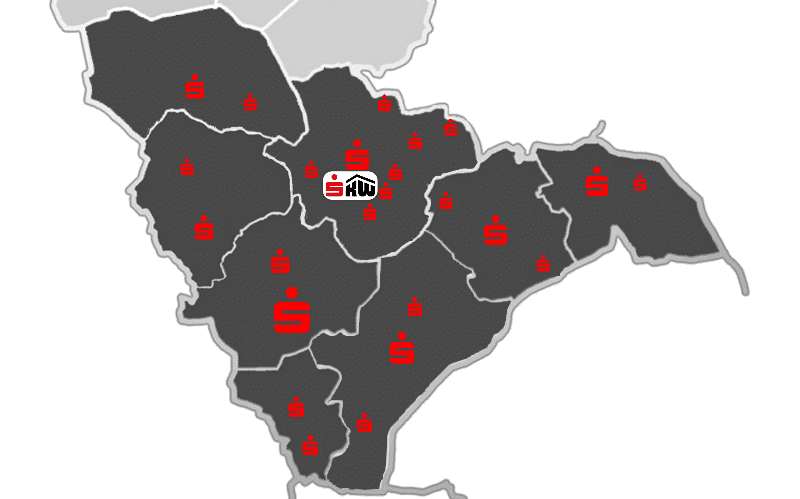 Karte der einzelnen Einsatzgebiete der SKW