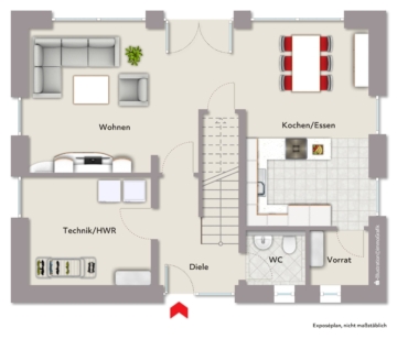 Modernes Wohnkonzept für Familien***4041 G Neubau-Einfamilienhäuser in Wiedenbrück - Erdgeschoss
