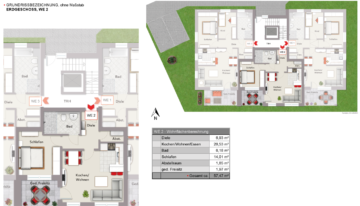 Grundriss WE 2 - Neubau-Eigentumswohnungen mit 2 - 3 Zimmern***1799 R in Schloß Holte