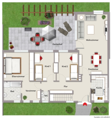 Grundriss - Platz für eine kreative Familie***4197 G Bungalow in GT-Ost