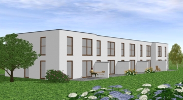 Gartenansicht - Modernes Reihenhaus mit Garten *** 4037 G Gütersloh-Kattenstroth