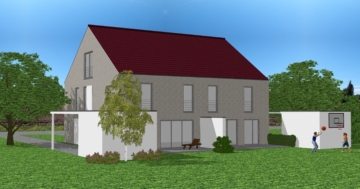 Gartenansicht - Klasse Wohnen für die Familie! *** 4023 G Doppelhaushälften in Gütersloh-Kattenstroth