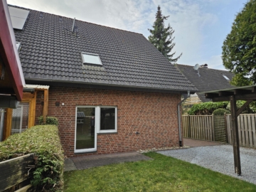 Gartenbereich an der Küche - Familienmittelpunkt: Gartenfreude auf zwei Seiten *** 4199 G Doppelhaushälfte in Rheda